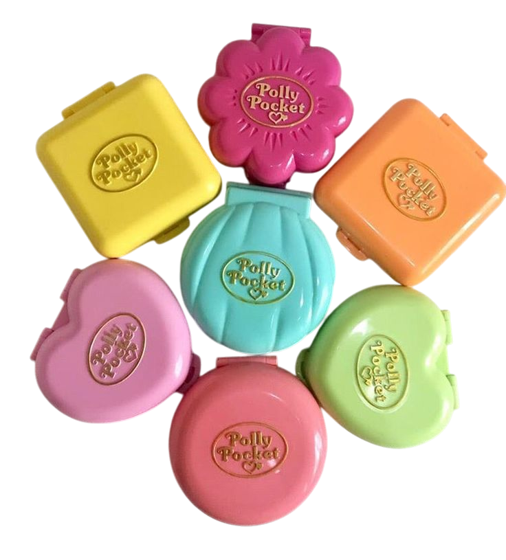 closed vintage polly pocket shells